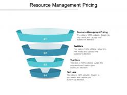 Resource management pricing ppt powerpoint presentation professional slide portrait cpb