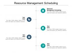 Resource management scheduling ppt powerpoint presentation pictures file formats cpb