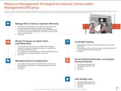 Resource management strategies construction management strategies for maximizing resource efficiency