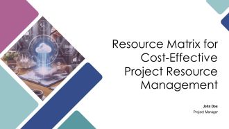 Resource Matrix For Cost Effective Project Resource Management PPT Example AT