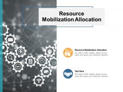 Resource mobilization allocation ppt powerpoint presentation summary show cpb