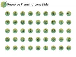 Resource planning icons slide gears ppt powerpoint presentation gallery