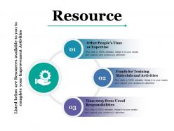 Resource Process Gears Ppt Powerpoint Presentation Inspiration Background Image