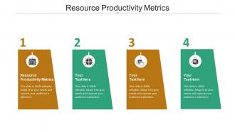 Resource productivity metrics ppt powerpoint presentation layouts background designs cpb