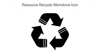 Resource Recycle Monotone Icon In Powerpoint Pptx Png And Editable Eps Format