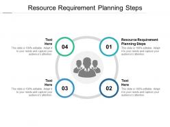 Resource requirement planning steps ppt powerpoint presentation icons cpb