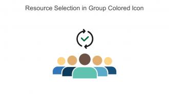 Resource Selection In Group Colored Icon In Powerpoint Pptx Png And Editable Eps Format