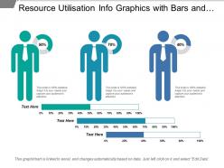 Resource Utilisation Info Graphics With Bars And Graphs