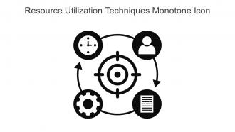 Resource Utilization Techniques Monotone Icon In Powerpoint Pptx Png And Editable Eps Format