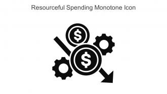 Resourceful Spending Monotone Icon In Powerpoint Pptx Png And Editable Eps Format