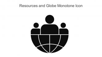 Resources And Globe Monotone Icon In Powerpoint Pptx Png And Editable Eps Format