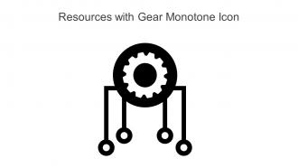 Resources With Gear Monotone Icon In Powerpoint Pptx Png And Editable Eps Format