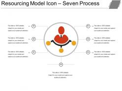 Resourcing Model Icon Seven Process PPT Infographic Template