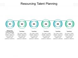 Resourcing talent planning ppt powerpoint presentation ideas guide cpb