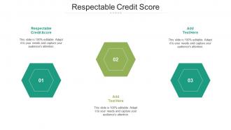 Respectable Credit Score Ppt Powerpoint Presentation File Design Templates Cpb