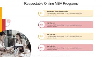 Respectable Online Mba Programs In Powerpoint And Google Slides Cpb