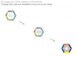 31541249 style cluster hexagonal 6 piece powerpoint presentation diagram infographic slide