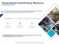 Respondents classificatory measures ppt powerpoint presentation file infographic template