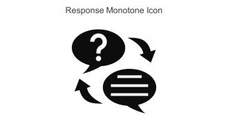 Response Monotone Icon In Powerpoint Pptx Png And Editable Eps Format