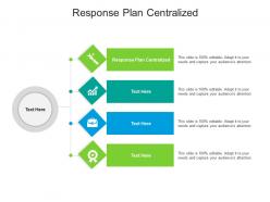 Response plan centralized ppt powerpoint presentation slides summary cpb