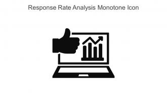 Response Rate Analysis Monotone Icon In Powerpoint Pptx Png And Editable Eps Format