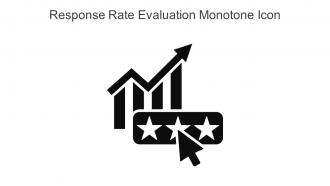 Response Rate Evaluation Monotone Icon In Powerpoint Pptx Png And Editable Eps Format