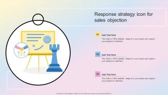 Response Strategy Icon For Sales Objection