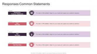 Responses Common Statements In Powerpoint And Google Slides Cpb