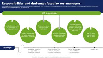 Responsibilities And Challenges Faced By Cost Managers Cost Reduction Techniques