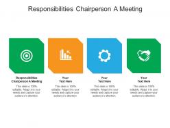 Responsibilities chairperson a meeting ppt powerpoint presentation ideas design templates cpb