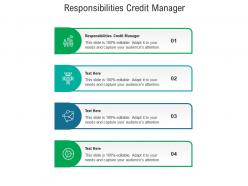 Responsibilities credit manager ppt powerpoint presentation outline show cpb