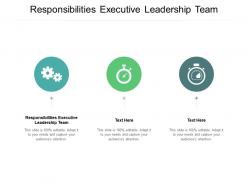 Responsibilities executive leadership team ppt powerpoint presentation infographic template cpb