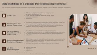 Responsibilities Of A Business Development Representative Business Development Strategies And Process