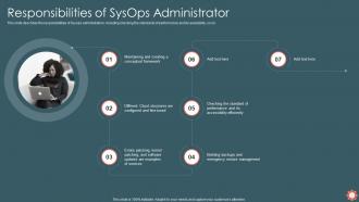 Responsibilities Of Sysops Administrator Ppt Powerpoint Presentation Summary Mockup