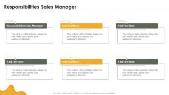 Responsibilities Sales Manager In Powerpoint And Google Slides Cpb