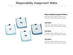 Responsibility assignment matrix ppt powerpoint presentation model good cpb