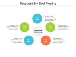 Responsibility deal meeting ppt powerpoint presentation summary model cpb