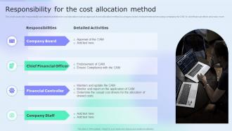 Responsibility For The Cost Allocation Method Accounting Tools Cost Allocation Ppt Designs