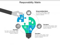 Responsibility matrix ppt powerpoint presentation model themes cpb