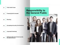 Responsibility to the general public health issues ppt powerpoint presentation ideas deck