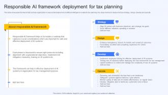 Responsible Ai Framework Deployment For Tax Planning Ai Finance Use Cases AI SS V