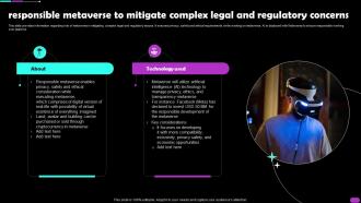 Responsible Metaverse To Mitigate Complex Legal And Regulatory Metaverse Everything AI SS V