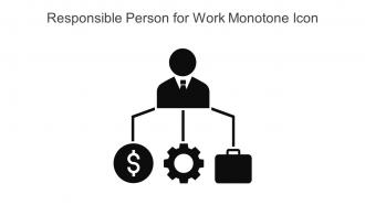 Responsible Person For Work Monotone Icon In Powerpoint Pptx Png And Editable Eps Format