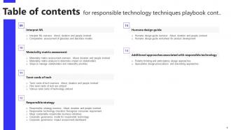 Responsible Technology Techniques Playbook Powerpoint Presentation Slides Image Appealing