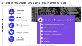 Responsible Technology Techniques Playbook Powerpoint Presentation Slides Good Appealing