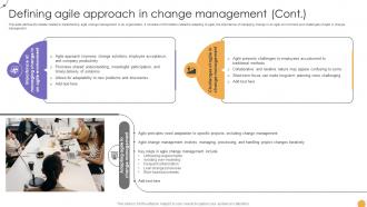 Responsive Change Management Defining Agile Approach In Change Management CM SS V Colorful Professional