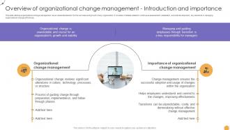 Responsive Change Management Overview Of Organizational Change Management CM SS V