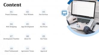 Responsive content ppt powerpoint presentation icons