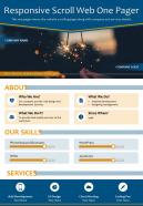 Responsive Scroll Web One Pager Presentation Report Infographic PPT PDF Document