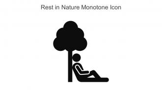 Rest In Nature Monotone Icon In Powerpoint Pptx Png And Editable Eps Format